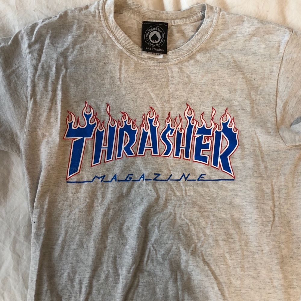 Patriotic Flame Trashed T-shirt